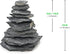 Unocho Natural Slate Rocks for Aquarium Aquascaping, Terrariums, Reptile Enclosures, Wargaming, 5lbs