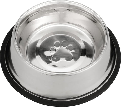 Neater Pet Brands Stainless Steel No-Skid Dog Bowl for Food or Water, 32 oz