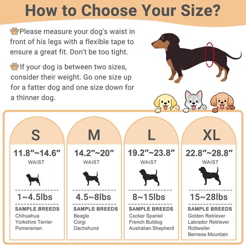 (3 Pack), 14.2 Inches 20 Inches Mkono Male Dog Belly Band Wraps Washable Dog Diapers Male for Small and Medium Dogs
