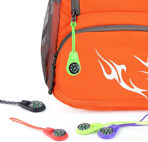 LongSLong Mini Compass for Kids Compass KeychainButton Compass Bulk kitParacord Hiking Survival Small CompassesKids
