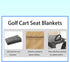 TUYUU Golf Cart Seat Covers, EZGO Heavy Duty Seat Blanket, Travel Sports Cart Seat Cushion Covers for 2-Person Seats