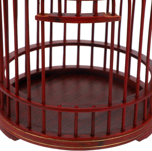 PRETYZOOM Vintage Pet Cage, Garden Insert Shelter, Hanging Cage for Hamster Habitat, Wooden Metal Container