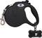 13 ft Retractable Dog Leash for Large Dogs up to 26 lbs, Tangle-Free Nylon Tape, Black