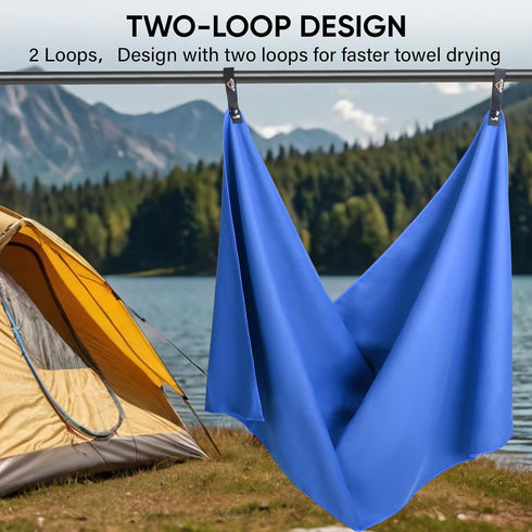 Swimming (72"40", APEXUP Microfiber Travel Towel, Ultra Absorbent Quick Dry Towels, Lightweight Gym Sports Camping