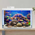 AWERT 72x18 inches Undersea Theme Aquarium Background, Colorful Coral Tropical Fish Tank Vinyl