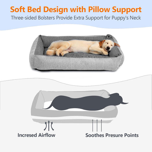 25lbs, Dog Car Seats for Small Dogs, Detachable Soft Cotton Cushion, Comfort Pet Travel Dog Bed, Puppy Car Seat