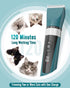 oneisall Cat Clippers for Matted Hair, 5-Speed Quiet Grooming Kit, Cordless Waterproof Cat Hair Trimmer (Green)