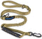 IOKHEIRA Multifunctional Dog Leash - 4-6 FT Strong Bungee, Car Seatbelt Compatible, Army Green
