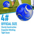 DHYLRICHER 6 Pack 5/4/3 Size Soccer Balls for Training & Matches Official Size & Weight, Includes Carry Net, Needles