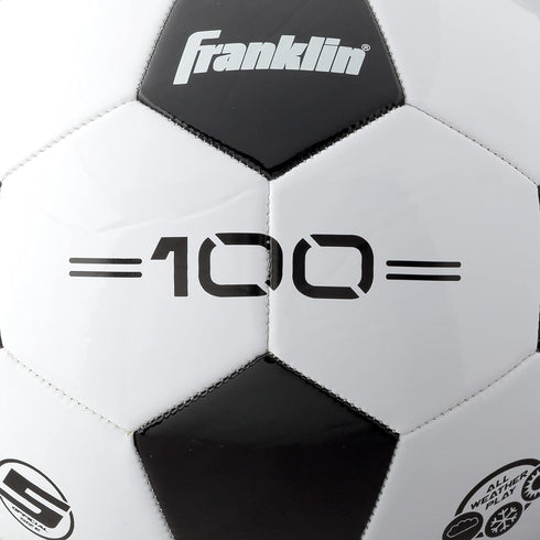 Franklin Sports Soccer Balls - Youth + Adult Size 3, 4 + 5 - Black + White Bulk Packs