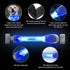 LaRoo Light Up Dog Collar with Nylon Stickers, Universal Glowing Accessories for Leash Harness, Silicone Waterproof LED