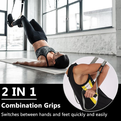 Home Training Kit, Trainer Bands for Home Gym, Travel, and Outdoor Exercise Straps