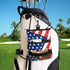 Golf Bag Accessories Valuables Pouch Bags - Multi Pocket Zipper Hook with 10 Pcs Wood Golf Tees for Men Women