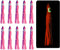 Fishing Squid Skirts, Glow Soft Plastic Trolling Lures Luminous -Fitting for (Bass/Trout/Salmon/Saltwater/Fishing