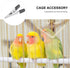 TEHAUX Parakeet Food Cage Metal Hook Clip - Bird Cage Locks, Anti-escape Clips, 20pcs Accessories