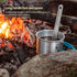 TiTo Titanium Long Handle Spork and Spoon, Eco-Friendly Ultralight Flatware for Camping and Travel