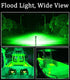 Shangyuan 2pcs Pontoon Boat Docking Light - Marine LED Spreader & Navigation Lights, Green
