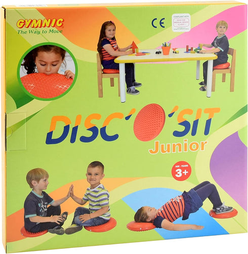 12 Inches Gymnic Disc 'o' Sit Jr. Inflatable Seat Cushion, Red