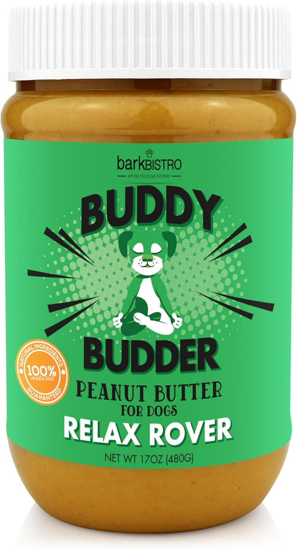 Relax Rover Buddy Budder (Stress + Anxiety), 100% Natural Dog Peanut Butter,