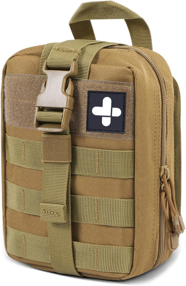 Gogoku First Aid Pouch - 1000D Nylon Tactical Molle Tear Away Medical Pouch for Outdoor Activities Camping Hiking