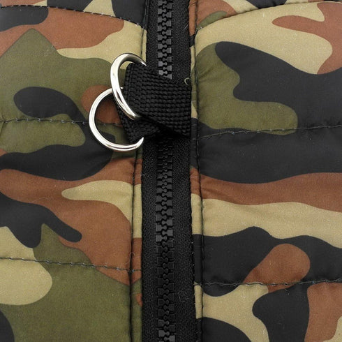 SMALLLEE_LUCKY_STORE New Soft Padded Vest Harness for Small Dogs - Green Camouflage, Model: BFL049-Green-L, L(Chest
