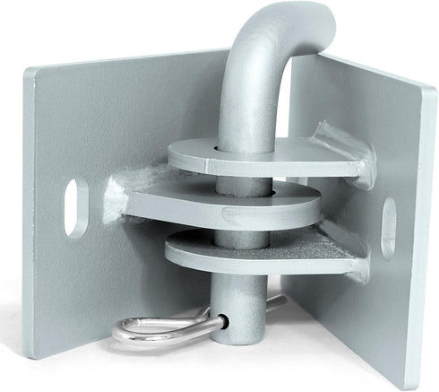 Stationary Dock Connector Hinge Kit, Galvanized Floating Dock Hinge Kit with 1/4" Thickness Hardware Dock Brackets,