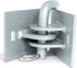 Stationary Dock Connector Hinge Kit, Galvanized Floating Dock Hinge Kit with 1/4" Thickness Hardware Dock Brackets,
