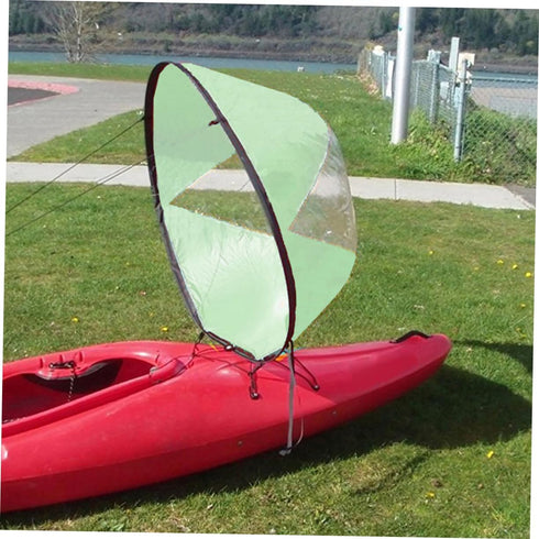 JUMPLAWN Setup Sturdy Kayak Boat Wind Sail Compact Design Easy Uv Protection Kayak Sailing Toy Window