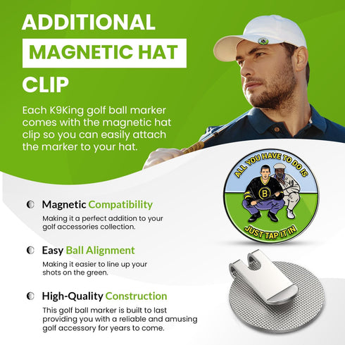 Ultimate Happy and Chubbs Gilmore Golf Ball Marker - Premium Accessories for Enhanced Golfing Experience