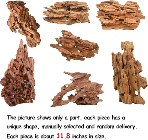 kathson Large Driftwood Natural Wood Assorted Branches, Fish Tank Driftwood Decoration for Reptiles