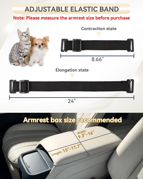 PETSFIT Dog Car Seats for Small Dogs with Safe Protection Hooks, Small Dog Car Seat with Upgraded Safety Tethers