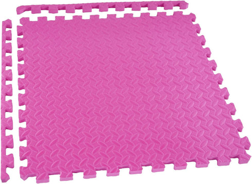 24x24 Inch BalanceFrom EVA Interlocking Foam Exercise Tile Mat Non-Slip Puzzle Flooring for Home Gym, Fitness Studio