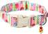 ARING PET Summer Dog Collar, Cute Popsicle Adjustable Multicolor Ice Cream Collar for Small Medium Large Dogs