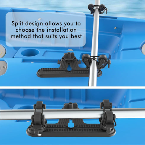 Multifunctional T-Design Doubleheader Kayak Paddle Holder - Space-Saving Accessories for Fishing