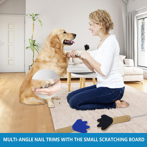 Dog Nail File Board - Handheld Mini Scratch Board, Double Sided Dog Claw Care Grooming Tool