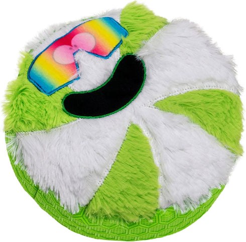 goDog Holiday Collection TPE-Plush Cool Mint Squeaky Dog Toy - Green/White, Chew Guard Technology