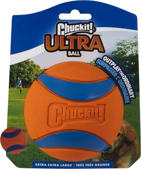 Chuckit Ultra Ball Dog Toy, XXL (4 Inch Diameter), Single Pack for Breeds 100+ lbs