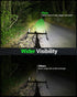 Victoper High Lumens Bike Light, Super Bright USB Rechargeable Headlight & Tail Light Set for Night Riding