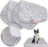 Dog Bed Covers Replacement Washable 2 Pack, Waterproof Quilted Dog Pillow Cover, Lovely Grey Star Print, 29x41 Inches