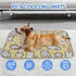 imiBBWQu Summer 27" 22" Cooling Pad Cute Cats Clouds Yellow Pet Mat Cooling Washable Pet Pads for Dogs Dog Beds Cat Bed