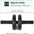 H&S Ab Roller Wheel for Abs Workout - Abdominal Core Exercise Equipment with Extra Thick Knee Pad Mat
