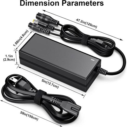 nvmw 3 1 2A 42v/36v 3 (8mm/12mm) (5.5mm*2.5mm 2.1mm) in Replacement Charger for Claw Female Port Universal for, Jetson