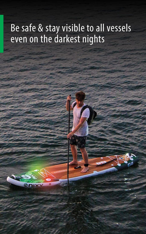 NIXY Kayak and SUP LED Navigation Lights, Rechargeable with 4 Flashing Modes for Boats, Canoes