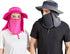 Outdoor Sun Hat with UPF 50 Protection, Waterproof Fishing Hat with Face Cover Summer Neck Flap