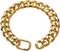 19MM Thick Light Metal 18K Gold Plated Cuban Link Dog Collar, Gold Chain for Small, Medium Dogs, 18 Inches