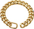 19MM Thick Light Metal 18K Gold Plated Cuban Link Dog Collar, Gold Chain for Small, Medium Dogs, 18 Inches