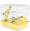 Portable Bird Cage for Small Birds - Parrot Lovebird Carrier for Travel with Food Box & Water Fountain