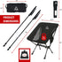 AVIVA Sports 3-in-1 Backpacking 3 lbs Camping Chair, Trekking Poles & Mounted Flashlight All-in-One Kit Small & Weighs
