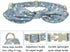 Dog Collar with Bowtie, Cotton Floral Bowtie Collars for Small Medium Puppy Female & Male Dogs, Wedding Holiday