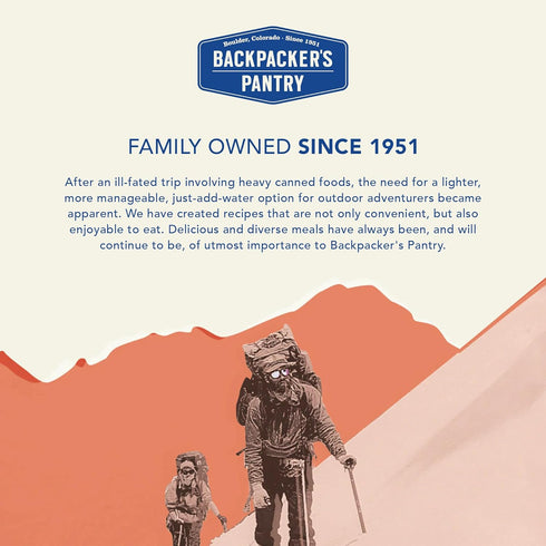 Backpacker's Backpacking 28 1 Count Pantry Lasagna - Freeze Dried & Camping Food - Emergency Food - Grams of Protein